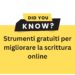 Strumenti gratuiti per migliorare la scrittura online