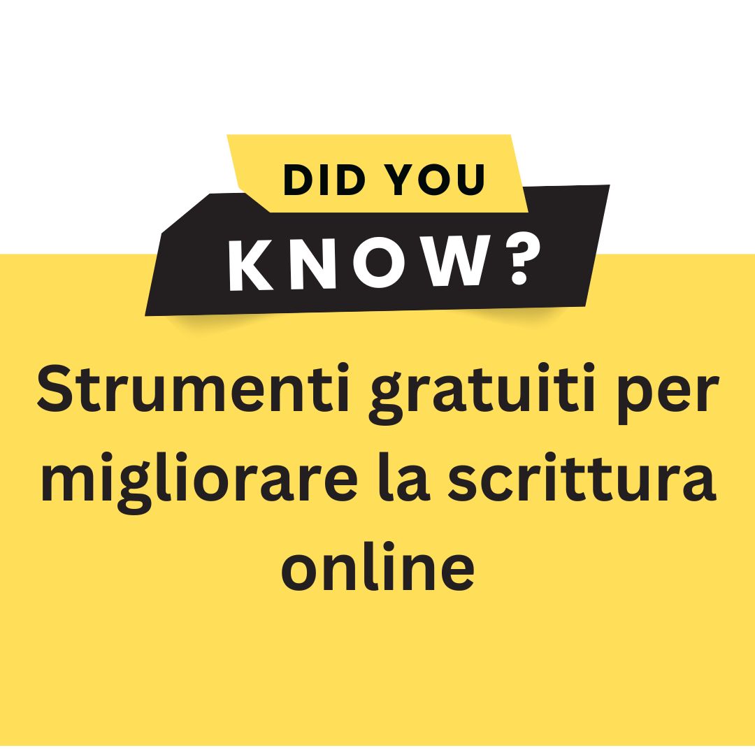 Strumenti gratuiti per migliorare la scrittura online