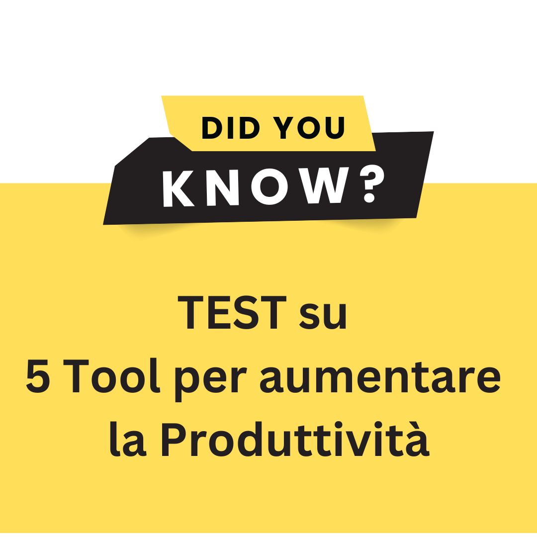 test su 5 tool per aumentare la produttività